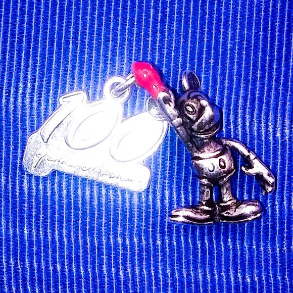 925 Sterling Silver DISNEY 100 Years of Magic w/ 3D Mickey Mouse Charm Set - Picture 8 of 10